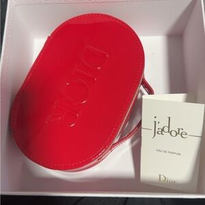 Dior Glossy Red Cosmetic Case